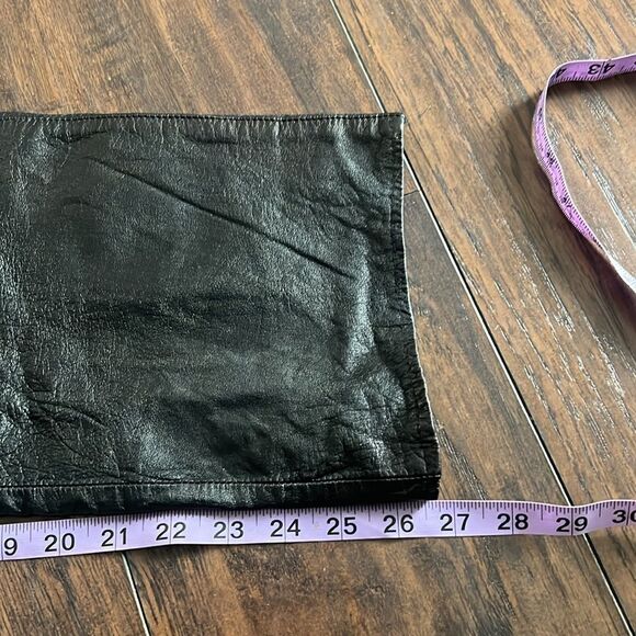 VTG Cafro size 34 by 27 leather high rise pants in EUC genuine black leather - Picture 12 of 12